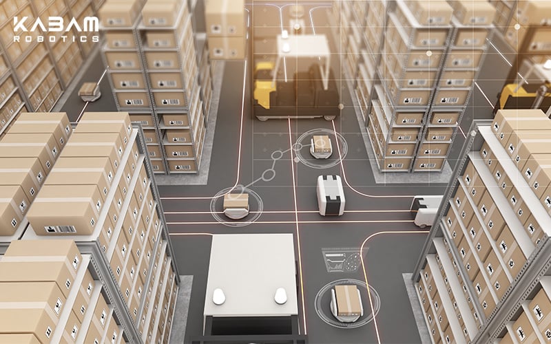 Outdoor security robot in transport hubs